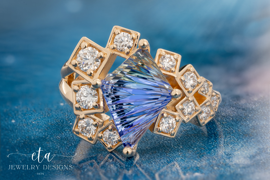 "Sky Dancer" John Dyer Dreamscape Tanzanite and Diamond Ring