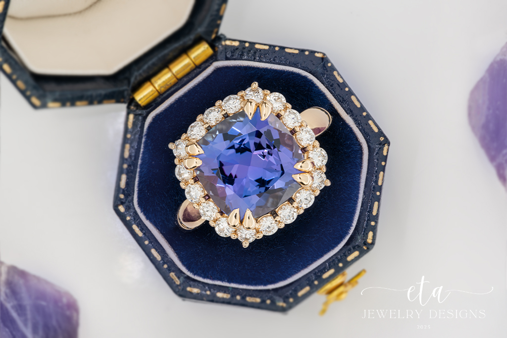 "LILA" Tanzanite and Diamond Ring