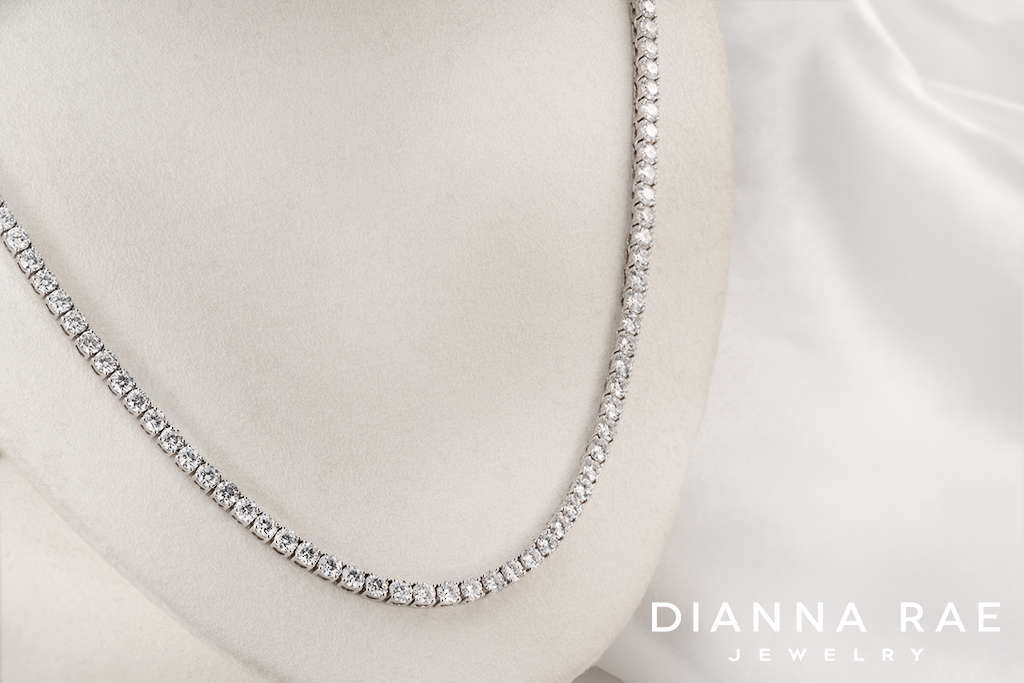 10.30 Carat Lab-Grown Diamond Tennis Necklace