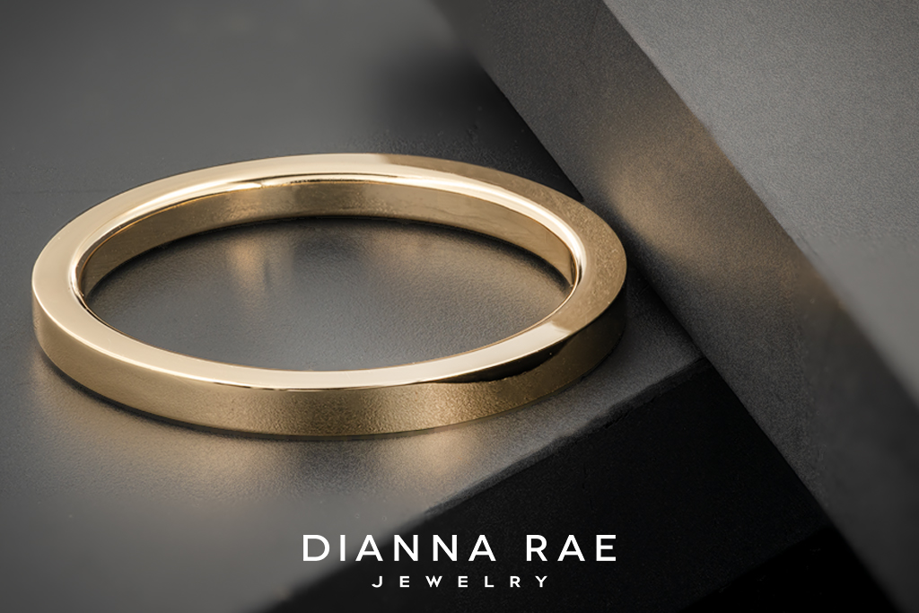 Yellow Gold Flat Profile Band