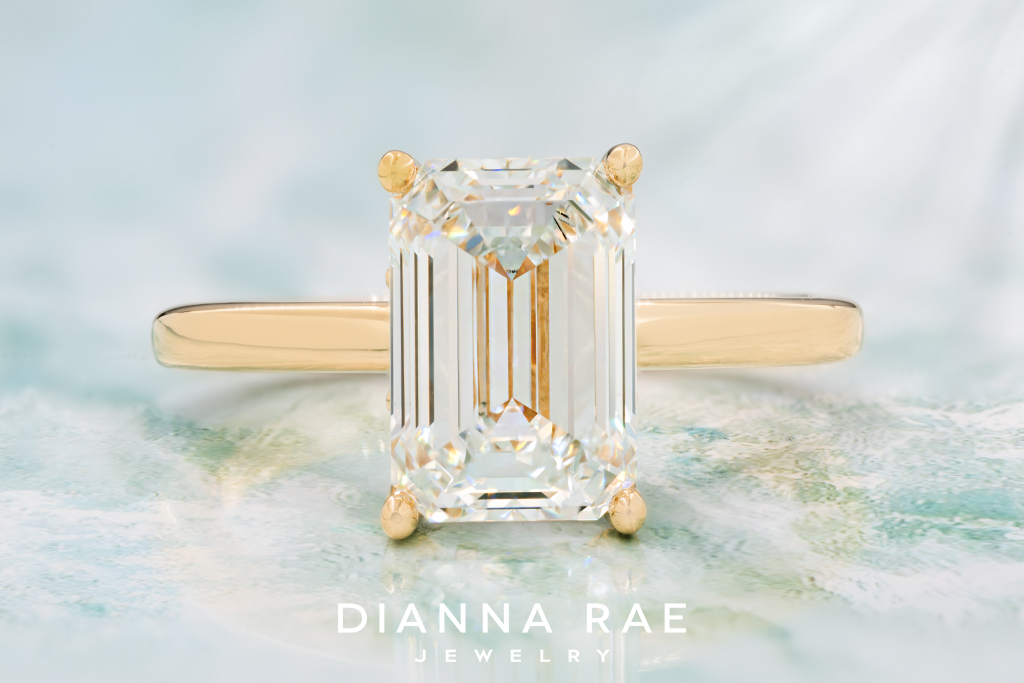 Emerald-Cut Solitaire Engagement Ring